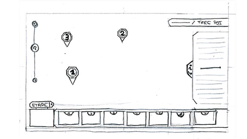 Croquis du menu principal