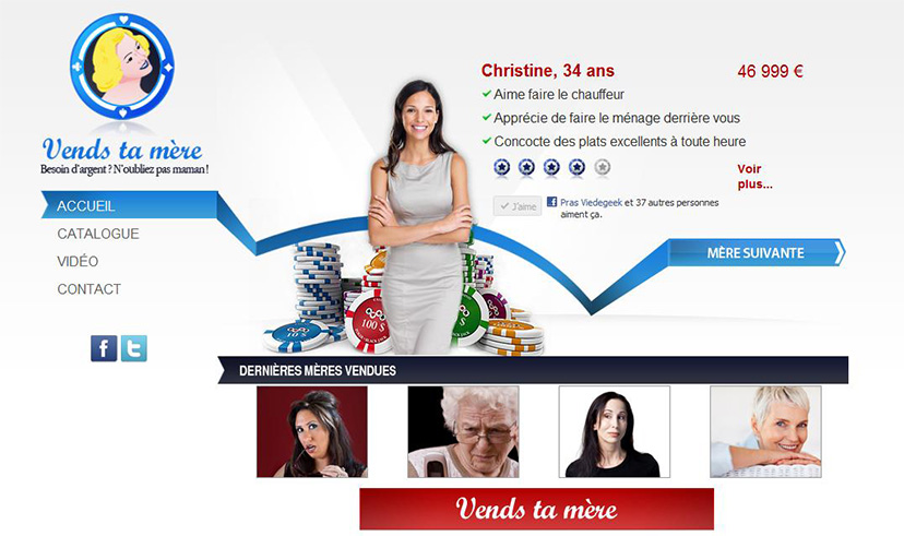 site de vends ta mère